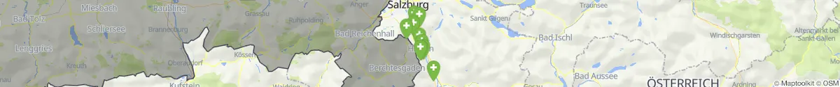 Kartenansicht für Apotheken-Notdienste in der Nähe von Adnet (Hallein, Salzburg)